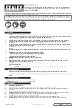 Sealey CCS01 Instructions preview