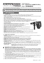 Preview for 1 page of Sealey CP2024VHK Instructions