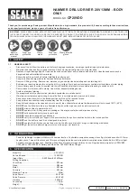 Sealey CP20VDD Manual preview