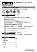 Sealey CP20VRS Quick Start Manual preview