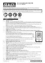 Preview for 1 page of Sealey CP314 Quick Start Manual