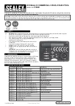 Preview for 1 page of Sealey CV040 Manual