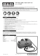 Preview for 1 page of Sealey D100T Quick Start Manual