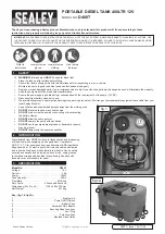 Preview for 1 page of Sealey D400T Manual