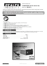 Preview for 1 page of Sealey DC2412 Instructions