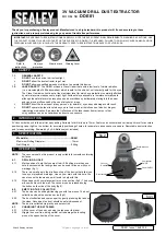 Sealey DDE01 Instructions preview