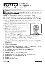 Preview for 1 page of Sealey E541 Instructions