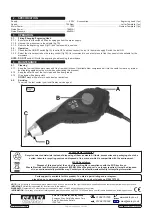 Preview for 2 page of Sealey E541 Instructions