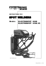 Sealey ELECTROSPOT 8000 Instructions Manual preview