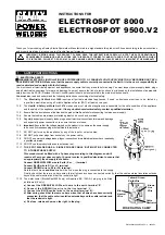 Preview for 2 page of Sealey ELECTROSPOT 8000 Instructions Manual