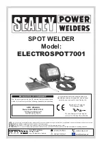 Предварительный просмотр 10 страницы Sealey Electrospot7001 Instruction Manual