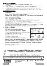 Preview for 2 page of Sealey ElectroStart E/START1224 Instructions