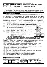 Preview for 1 page of Sealey EWP40 Instructions