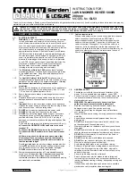 Preview for 1 page of Sealey GL53 Instructions For