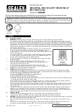 Sealey HVD42B Instructions preview