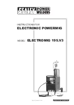 Preview for 1 page of Sealey LECTROMIG 195.V3 Instructions Manual