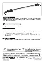 Preview for 2 page of Sealey LED033 Instruction Manual