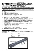 Sealey LED034 Instructions preview