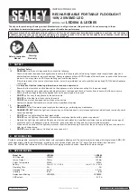 Preview for 1 page of Sealey LED084 Instructions