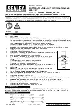 Preview for 1 page of Sealey LED093 Instructions