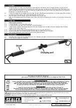 Preview for 2 page of Sealey LED136 Instructions