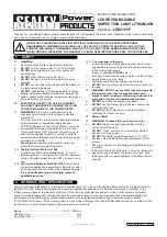 Preview for 1 page of Sealey LED2105F Instruction Manual