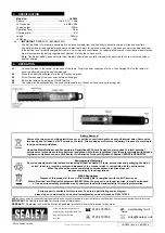 Preview for 2 page of Sealey LED308 Instructions