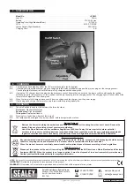 Preview for 2 page of Sealey LED433 Instructions