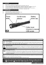 Preview for 2 page of Sealey LED450 Quick Start Manual