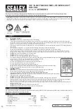 Preview for 1 page of Sealey LED60230V Quick Start Manual