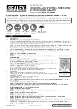 Preview for 1 page of Sealey LS370H Instructions For Use