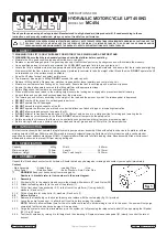 Preview for 1 page of Sealey MC454 Instructions