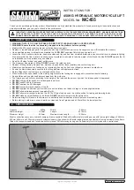 Sealey MC455 Instructions предпросмотр