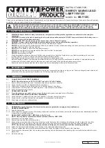 Sealey ML1112C Instructions preview