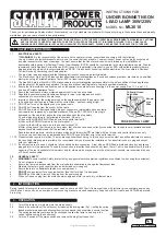 Preview for 1 page of Sealey ML3610 Instructions