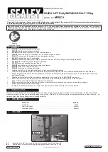 Sealey MPSD1 Instructions preview