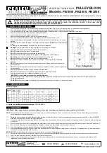 Sealey PB1000 Instructions preview