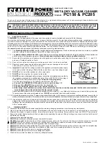 Sealey PC150 Instructions preview