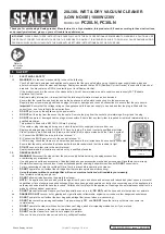 Preview for 1 page of Sealey PC20LN Instructions