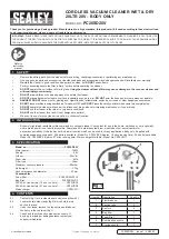 Sealey PC20SD20V Manual preview