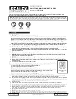 Sealey pc310 Instructions For Use Manual preview