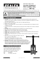 Preview for 1 page of Sealey PFT10 Instructions