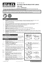 Sealey PFT11 V2 Instructions preview