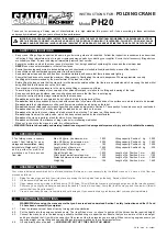 Preview for 1 page of Sealey PH20 Instructions