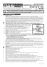 Sealey POWER PRODUCTS HVD36 Instructions preview