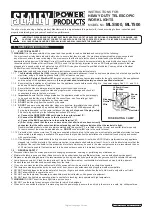 Sealey POWER PRODUCTS MLS500 Instructions preview