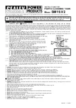 Sealey POWER PRODUCTS SM19.V2 Instructions предпросмотр