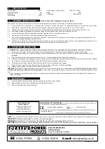 Preview for 2 page of Sealey POWER PRODUCTS SM19.V2 Instructions