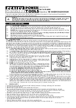 Sealey POWER TOOLS HS100CE Instructions предпросмотр