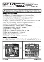 Предварительный просмотр 1 страницы Sealey Power Tools SA2004KIT Instructions